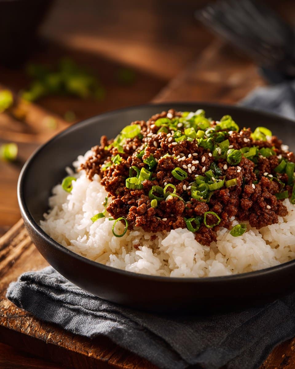 Korean Ground Beef Bowl