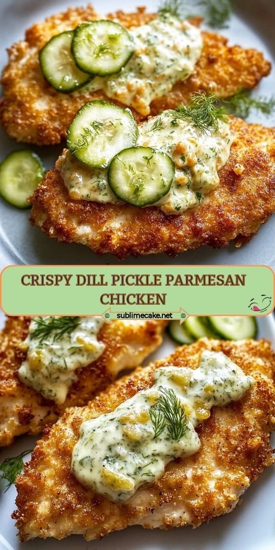 Crispy Dill Pickle Parmesan Chicken