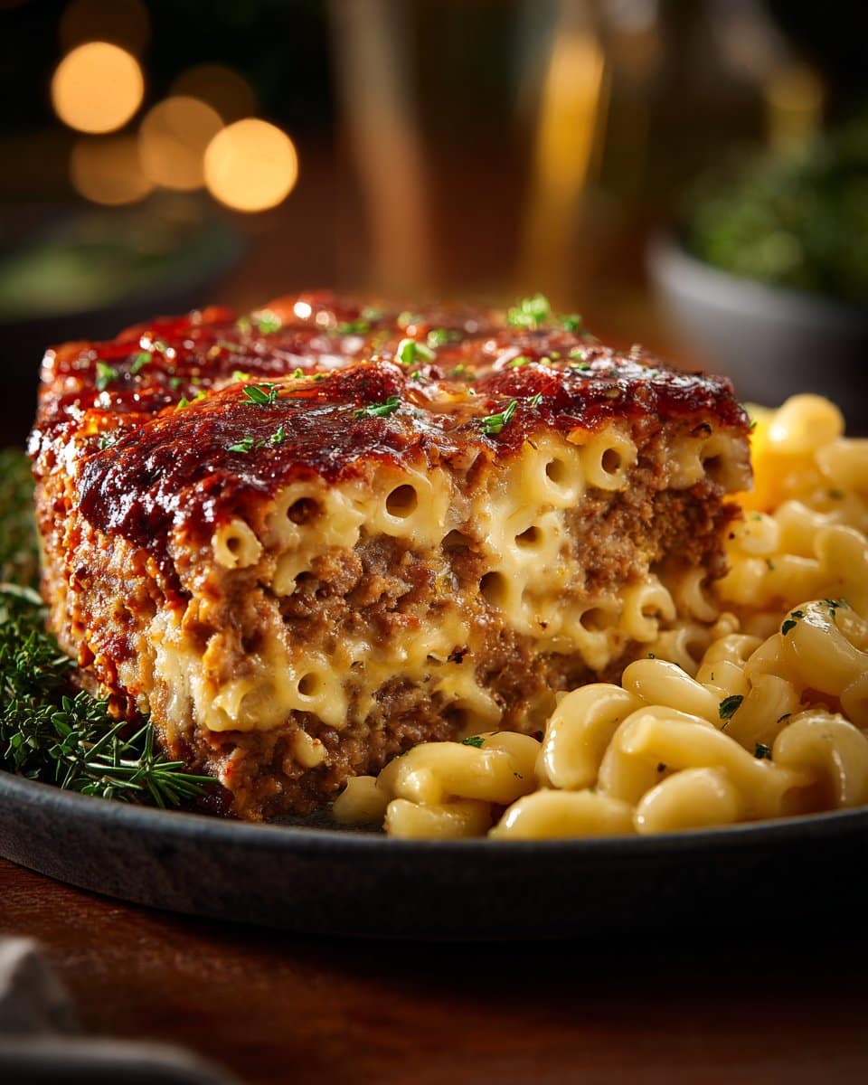 Mac and Cheese Meatloaf Casserole