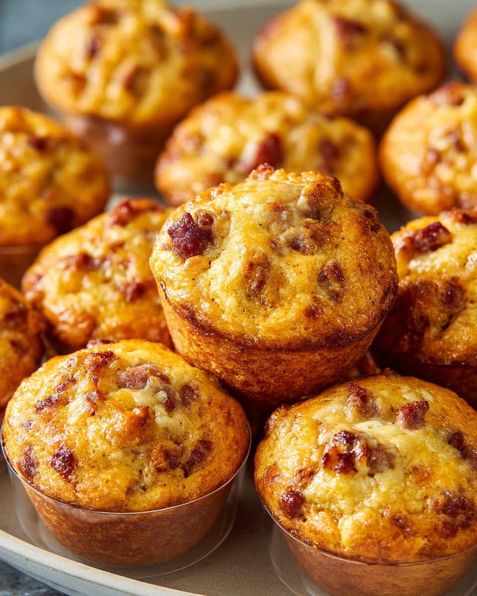 High-Protein Pancake Sausage Mini Muffins