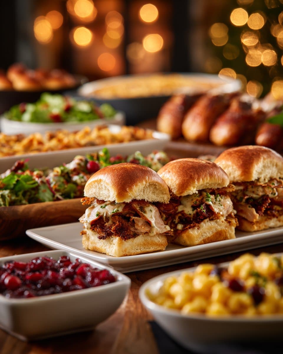 Cranberry Turkey Sliders for Thanksgiving