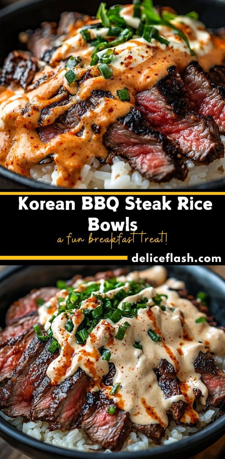 Korean BBQ Steak Rice Bowls