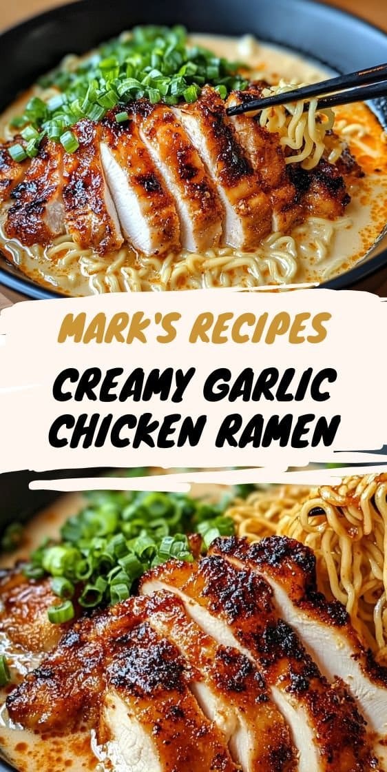 FIERY CHICKEN RAMEN WITH CREAMY GARLIC SAUCE