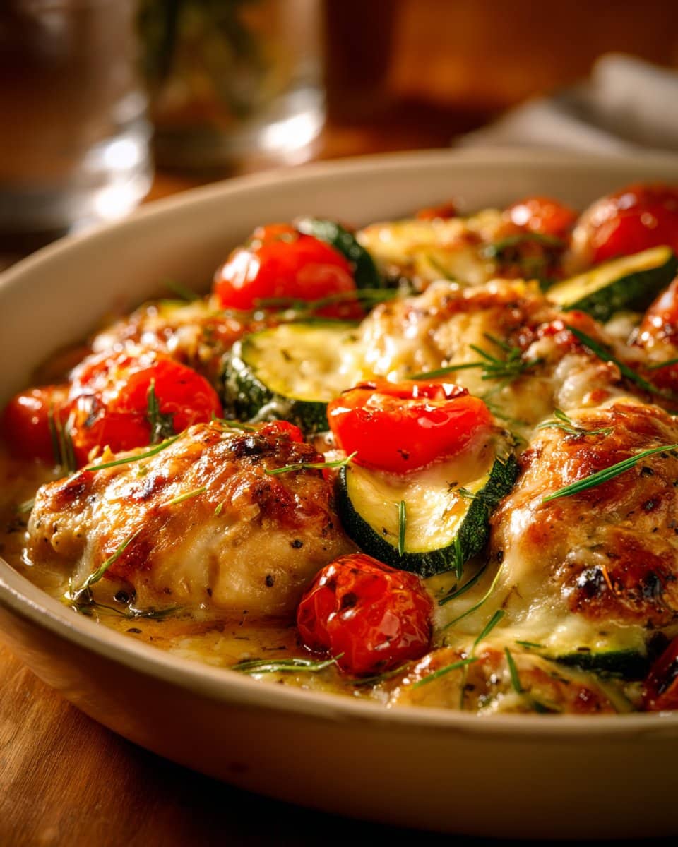 Mediterranean Chicken Zucchini Bake – Healthy, Flavorful & Easy!