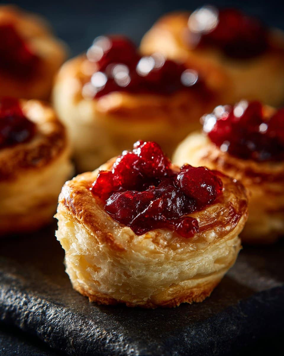 Baked Cranberry Brie Bites