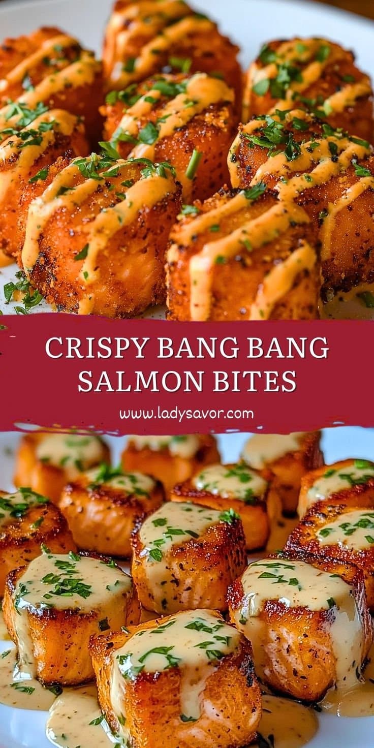 Crispy Bang Bang Salmon Bites