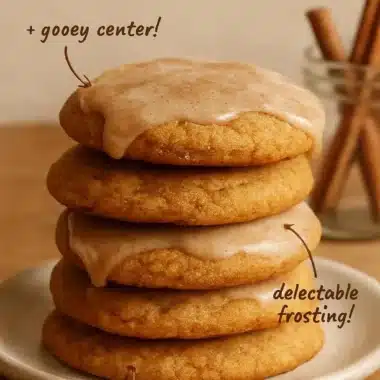 Delicious brown sugar cinnamon cookies arranged on a plate.