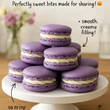 A colorful assortment of delicious homemade French Macarons.