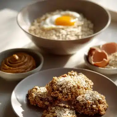 Healthy oatmeal toddler breakfast cookies freshly baked and ready to serve