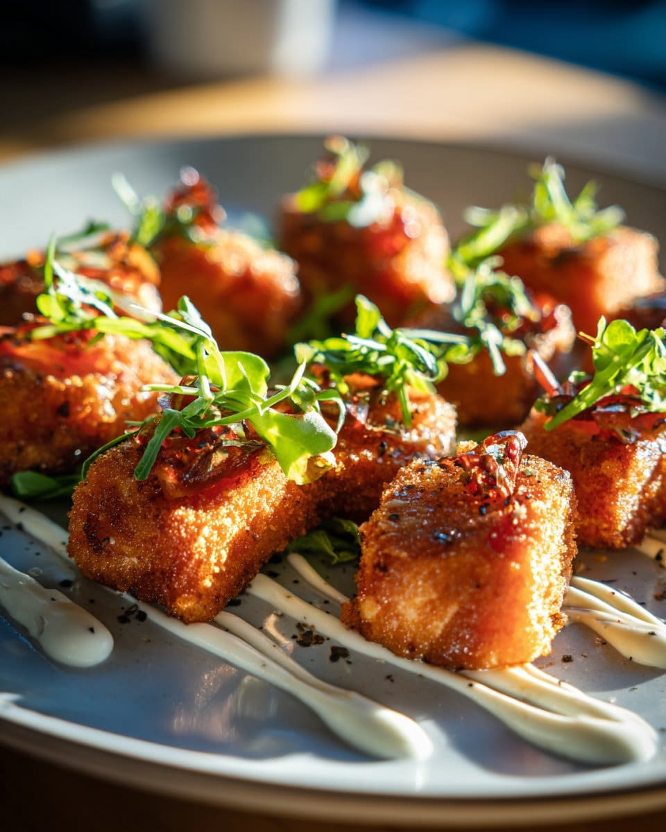 Crispy Bang Bang Salmon Bites