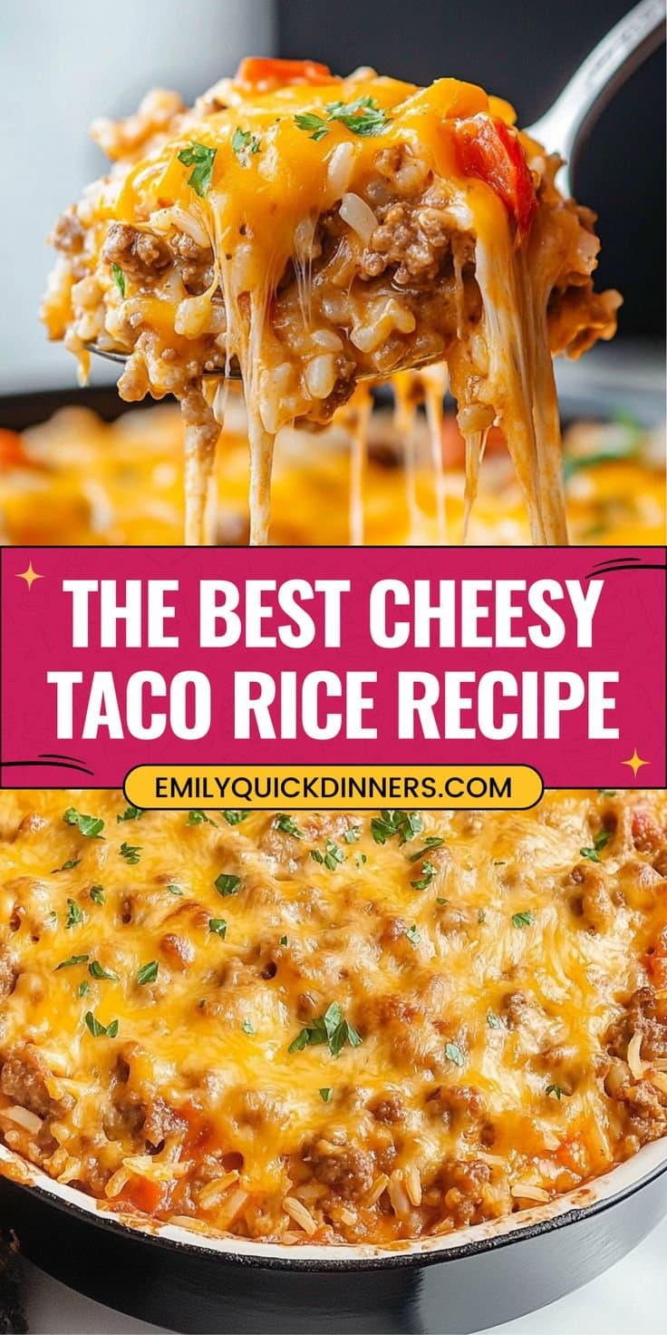 Cheesy Taco Rice Recipe