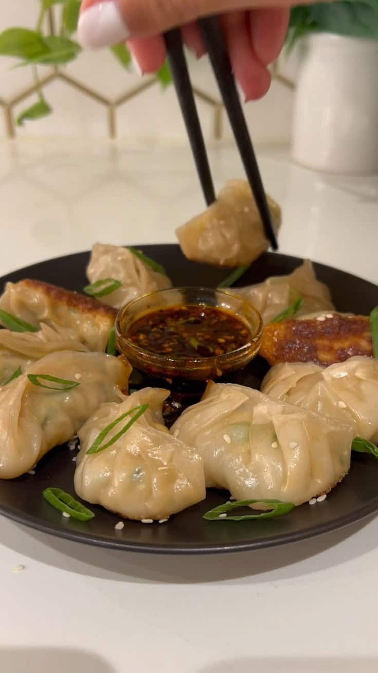 Chicken Potstickers (Pan Fried Dumplings)