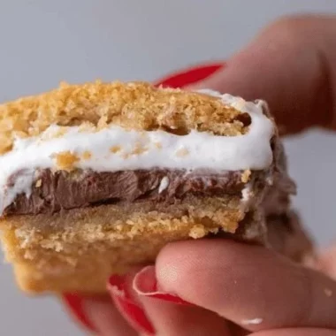 Delicious S'mores Cookie Bars made with chocolate, marshmallows, and graham crackers