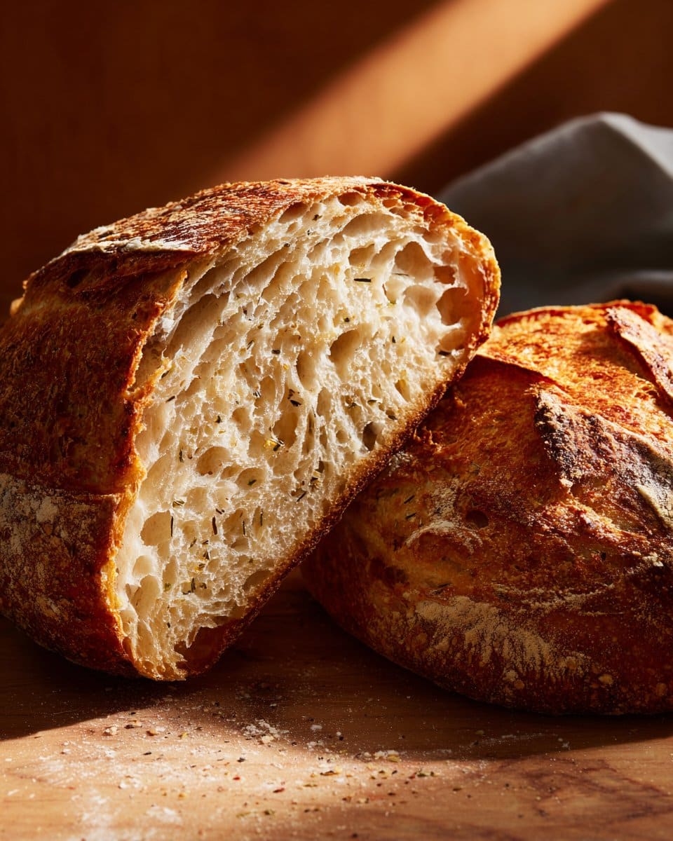 Italian Herbs and Cheese Artisan Sourdough Bread