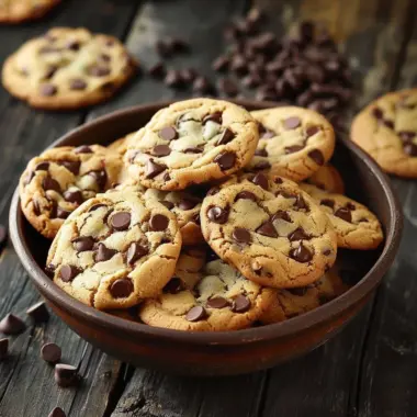 Bakery style chocolate chip cookies fresh out of the oven