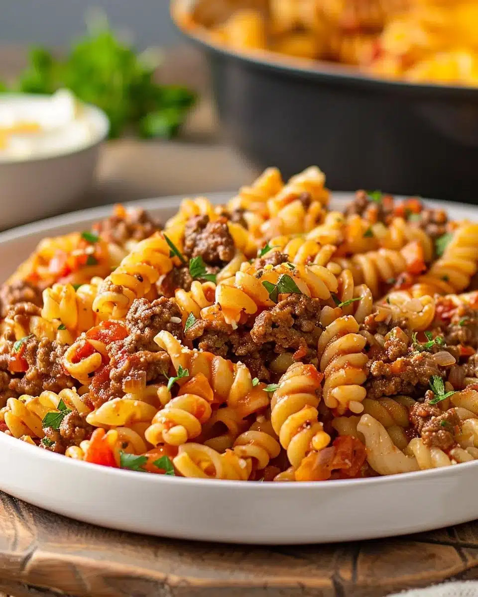 Creamy Rotel Pasta with Ground Beef for Cozy Weeknight Dinners