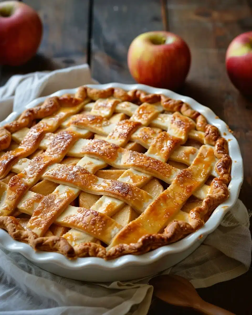 Glazed Apple Slab Pie