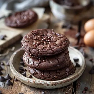 Gourmet brownie cookies with rich chocolate and a chewy texture