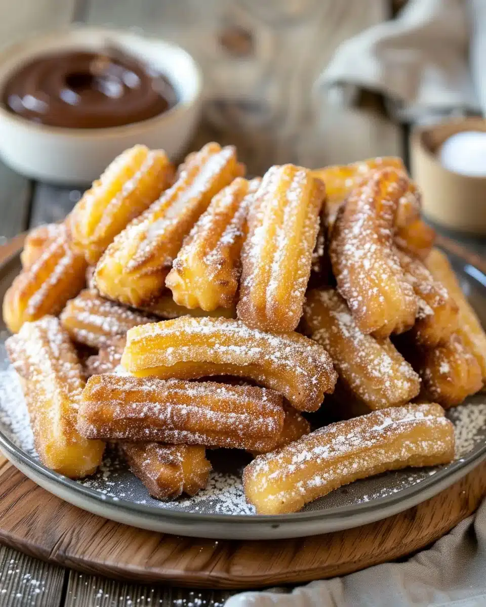 Homemade Churro Bites with Nutella