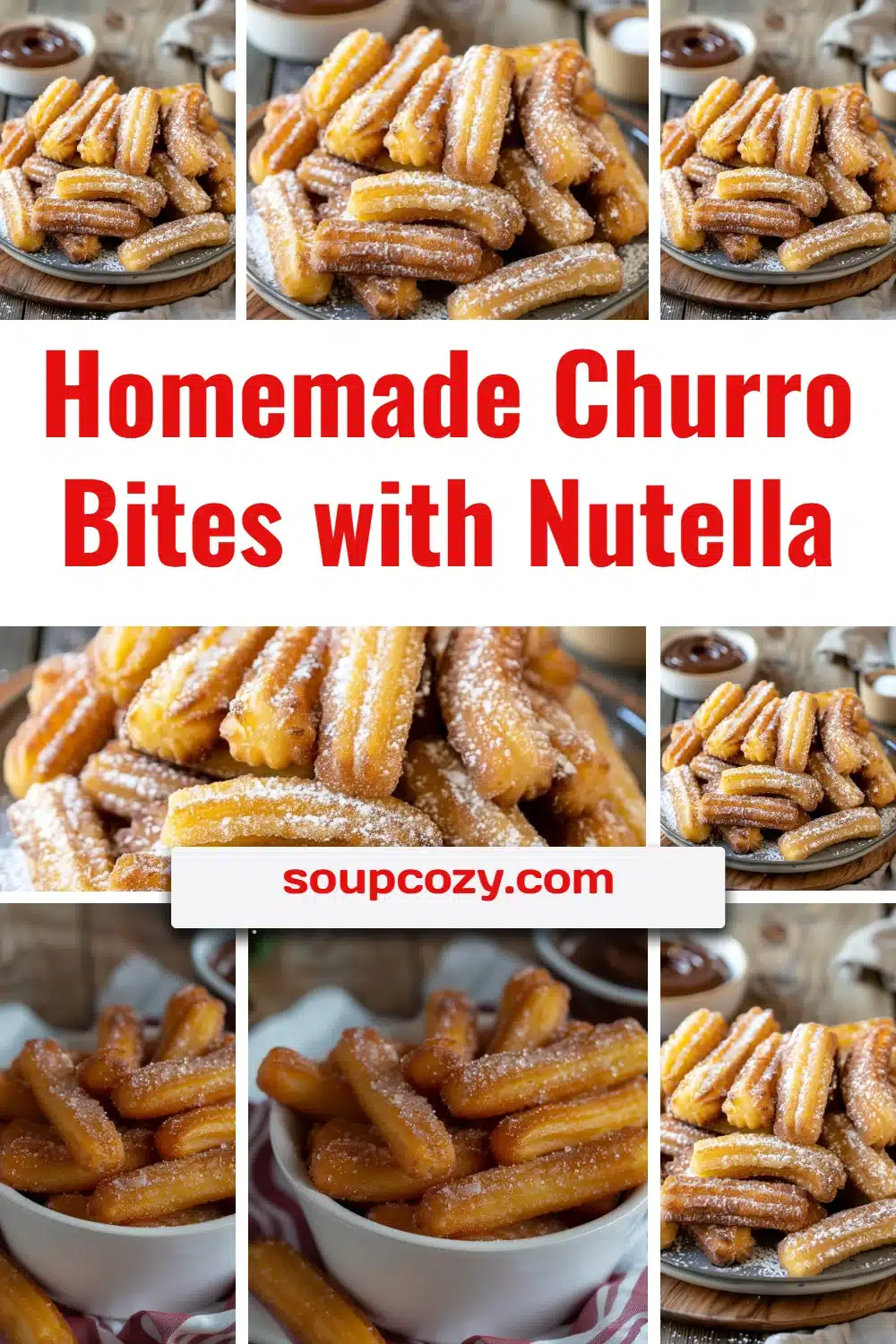 Homemade Churro Bites with Nutella