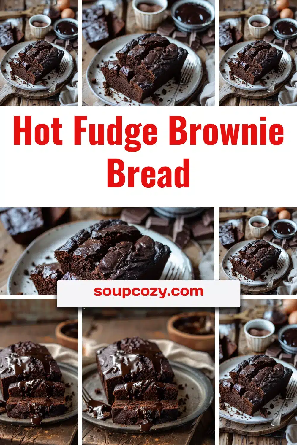 Hot Fudge Brownie Bread