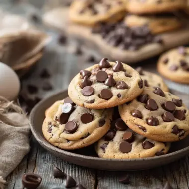 Levain-style two-chip chocolate chip cookies fresh out of the oven