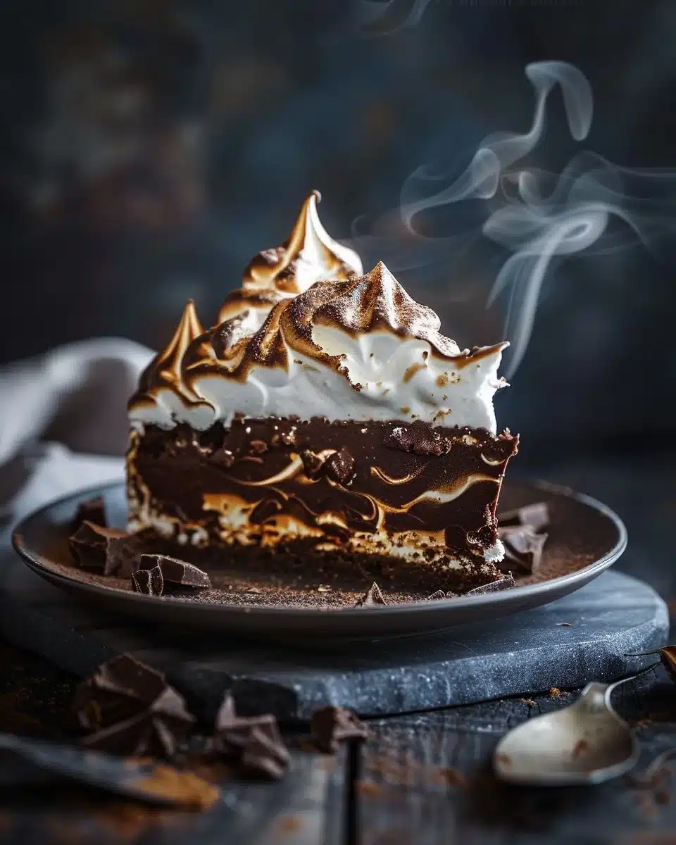 Milk Chocolate Meringue Cake