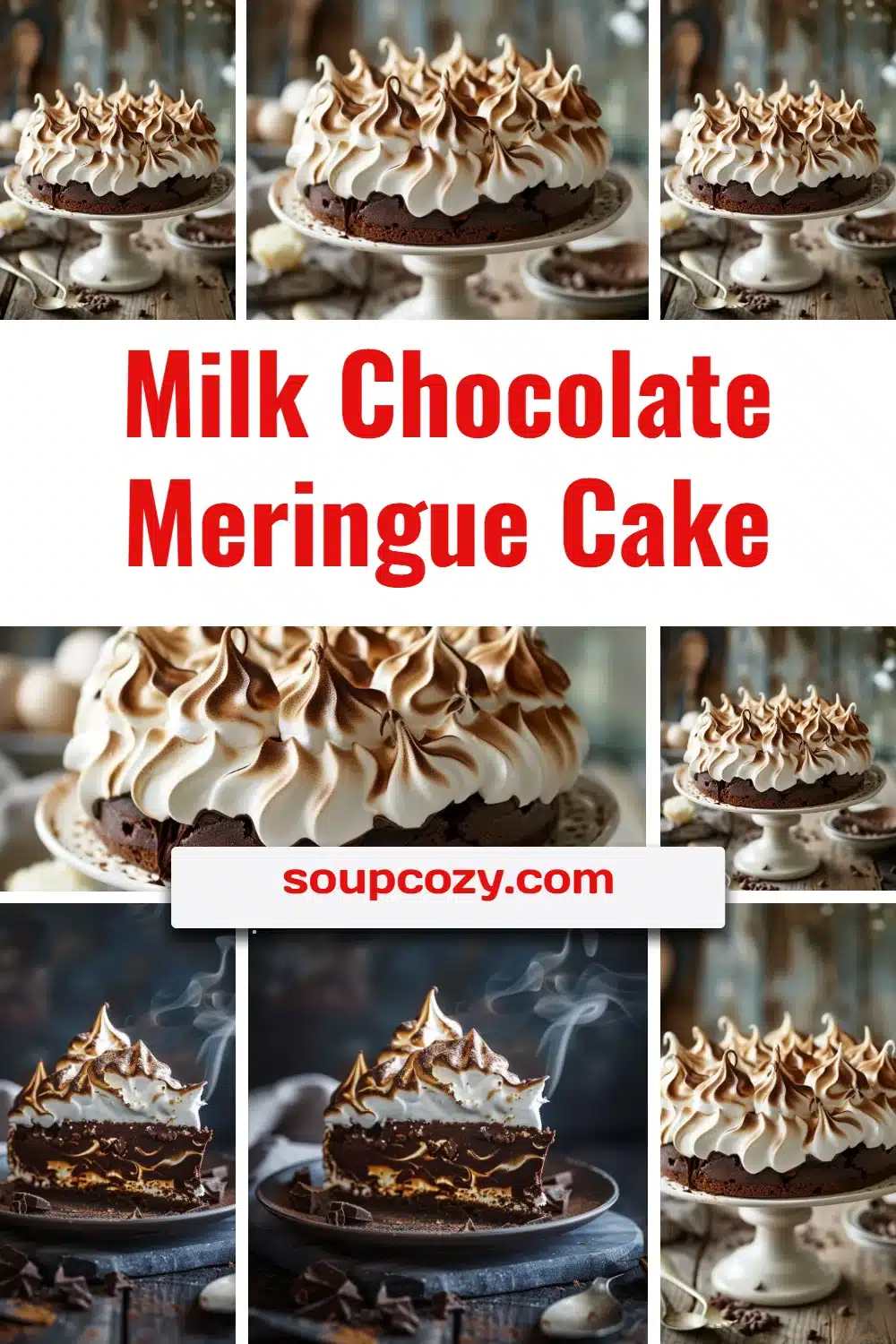 Milk Chocolate Meringue Cake