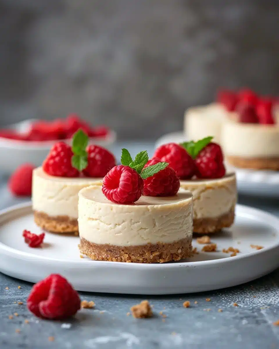 Mini Vegan Cheesecakes