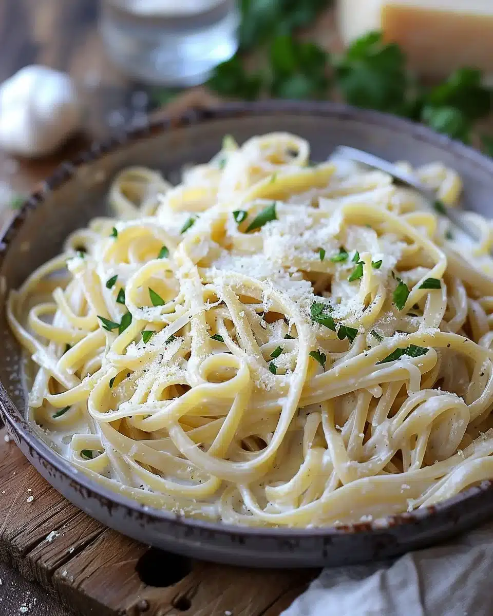 One Pot Creamy Garlic Pasta
