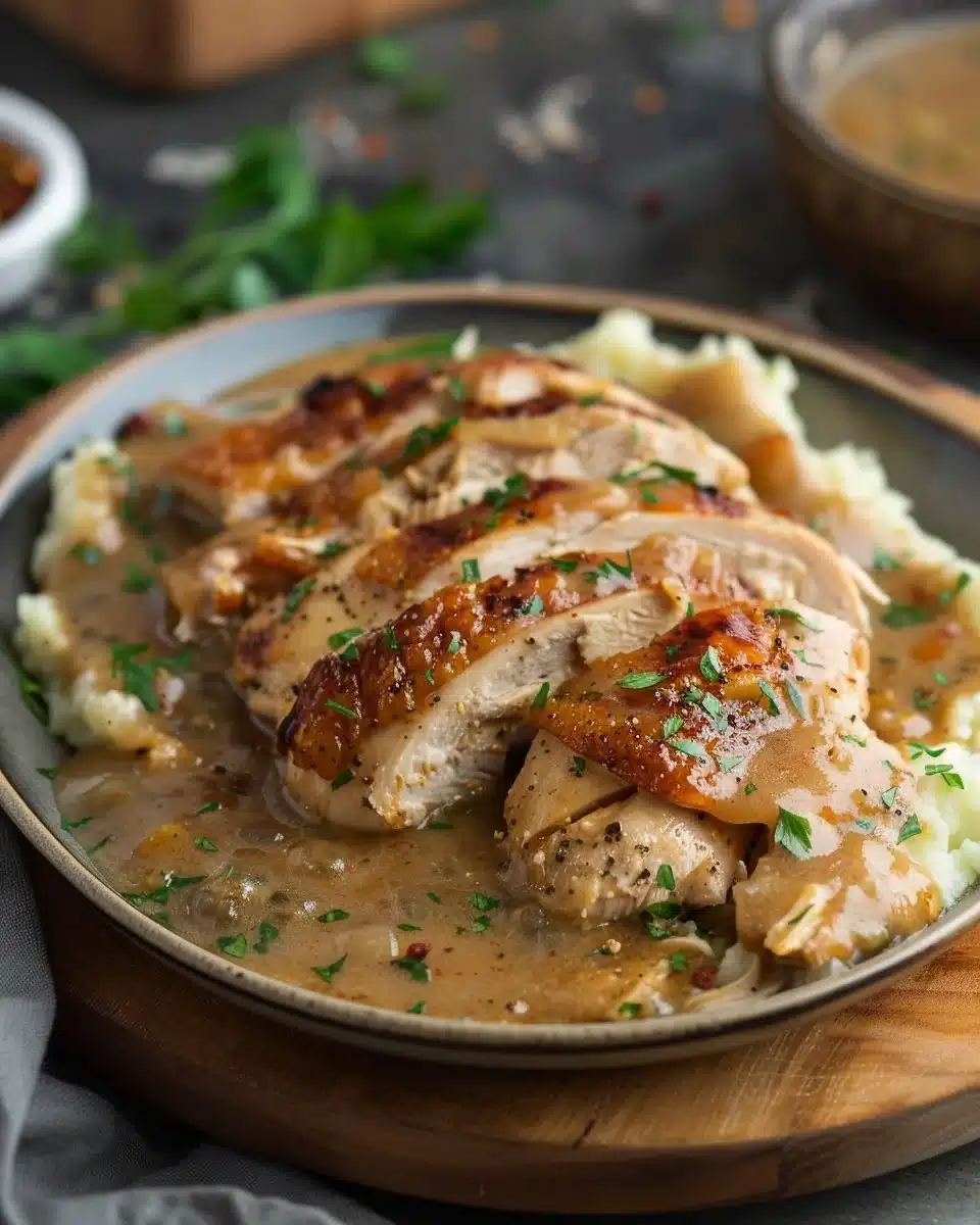 Slow Cooker Chicken and Gravy