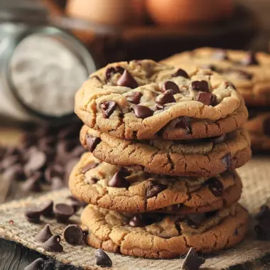 Freshly baked soft-batch chocolate chip cookies on a cooling rack
