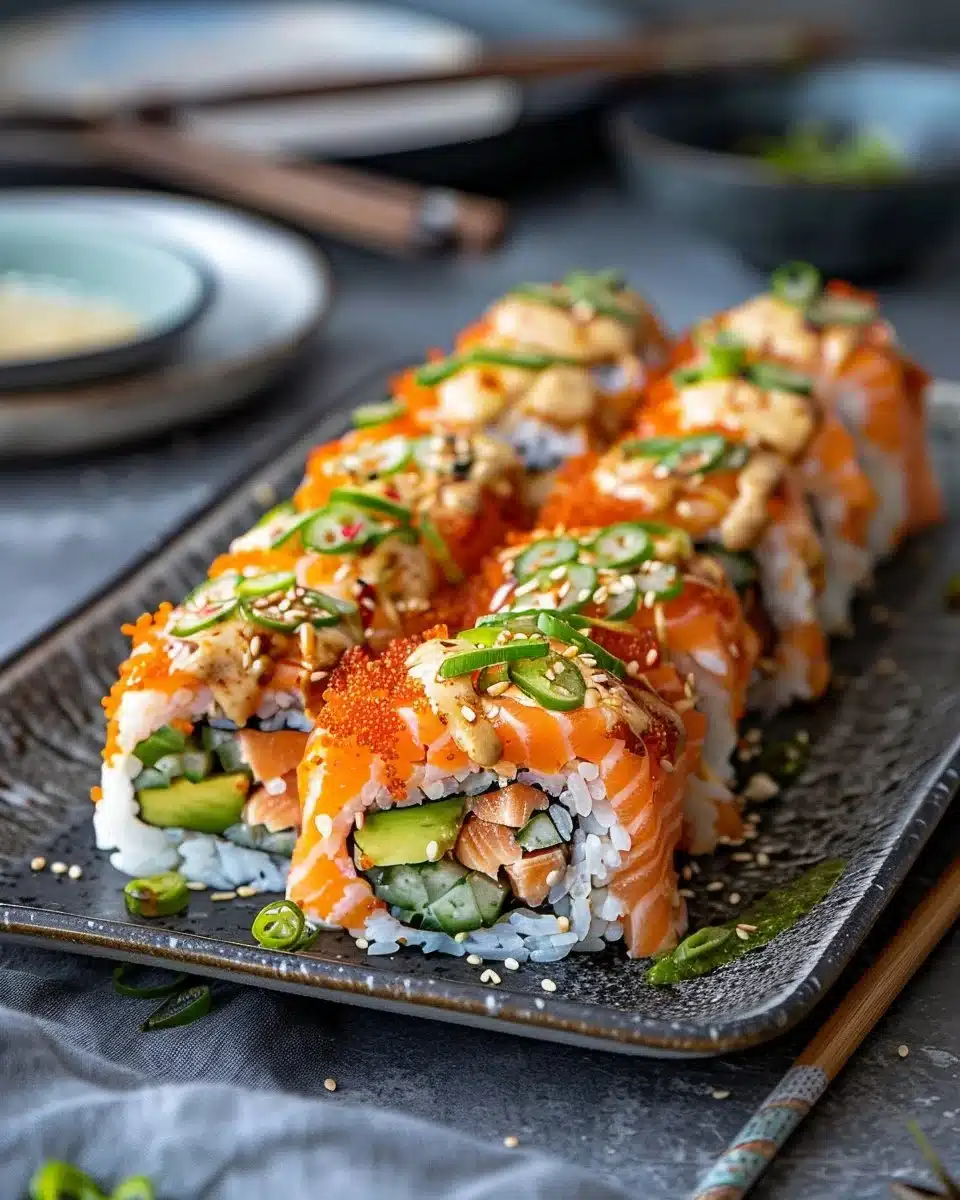 Spicy Salmon Sushi Bake Recipe