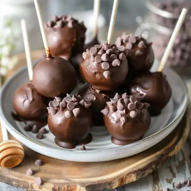 Delicious homemade chocolate cake pops inspired by Starbucks recipe
