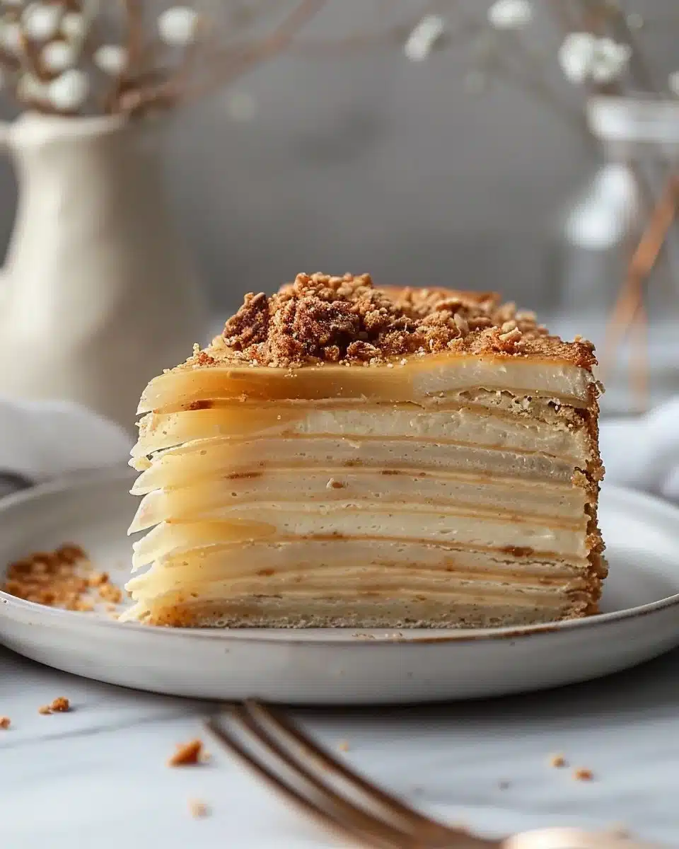 Vanilla & Speculoos Crêpe Cake