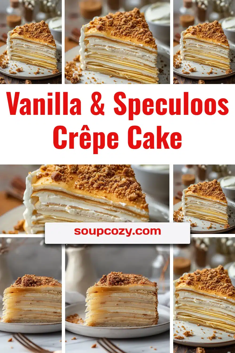Vanilla & Speculoos Crêpe Cake