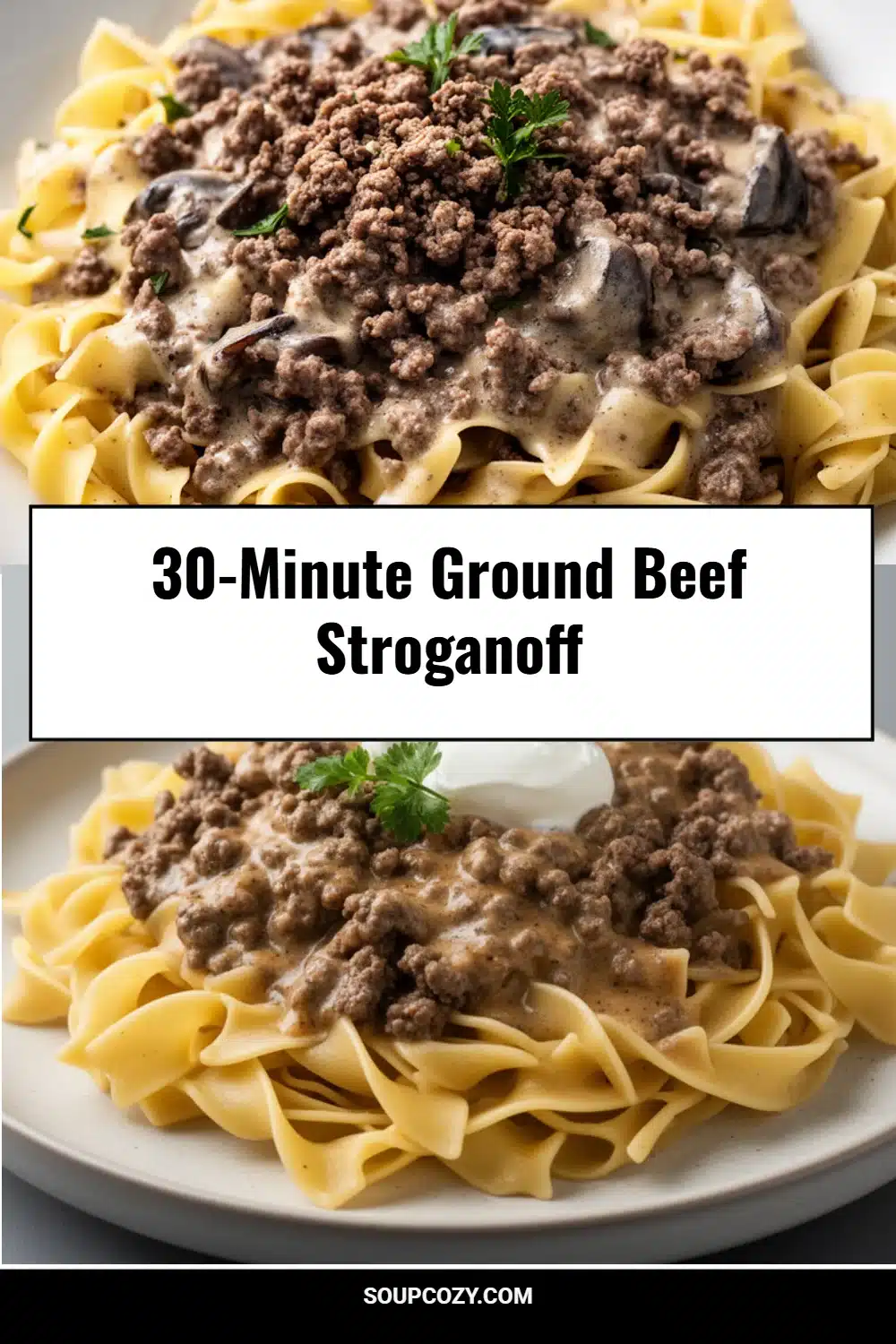 30-Minute Ground Beef Stroganoff