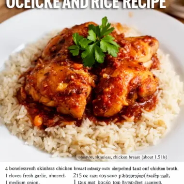 Delicious smothered chicken served over rice with savory gravy.