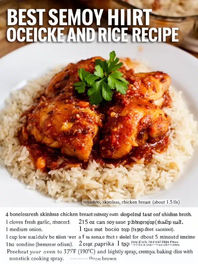 Best Smothered Chicken and Rice Recipe