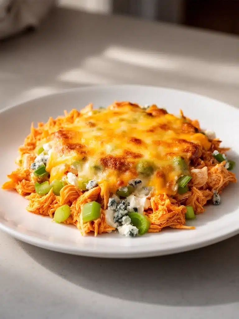 Buffalo Chicken Cheese Bake