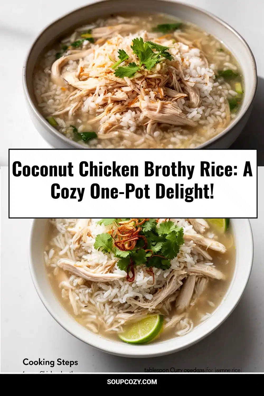 Coconut Chicken Brothy Rice: A Cozy One-Pot Delight!