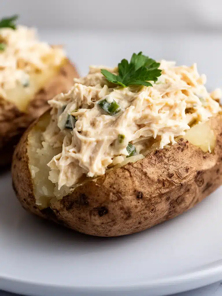 Crack Chicken Stuffed Baked Potatoes
