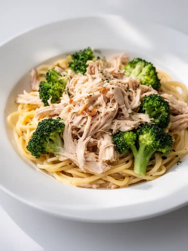 Creamy Rotisserie Chicken Broccoli Pasta