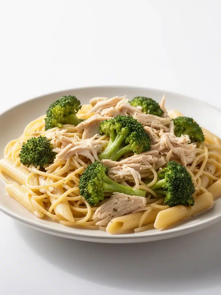 Creamy Rotisserie Chicken Broccoli Pasta