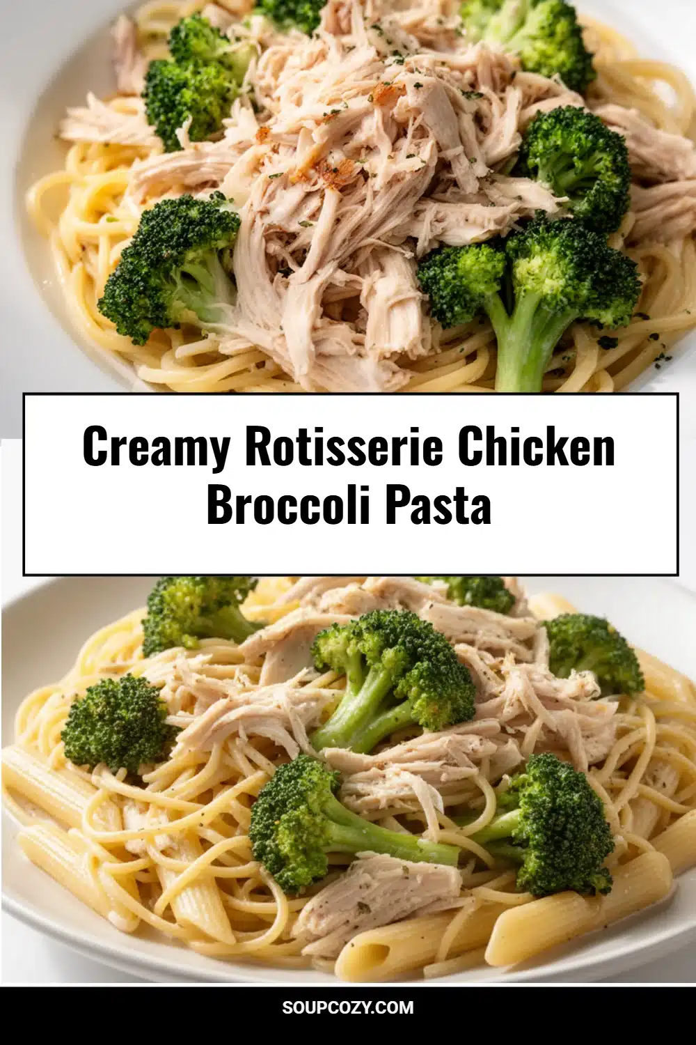 Creamy Rotisserie Chicken Broccoli Pasta