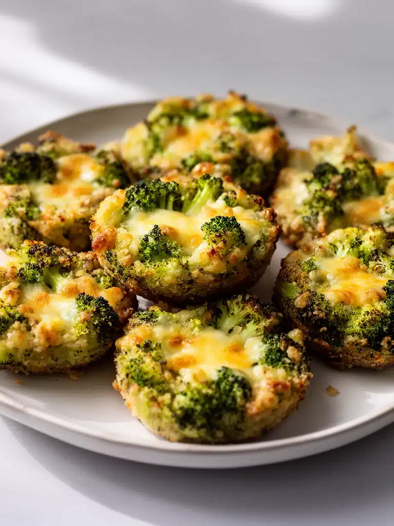 Crispy Broccoli Cheese Rounds