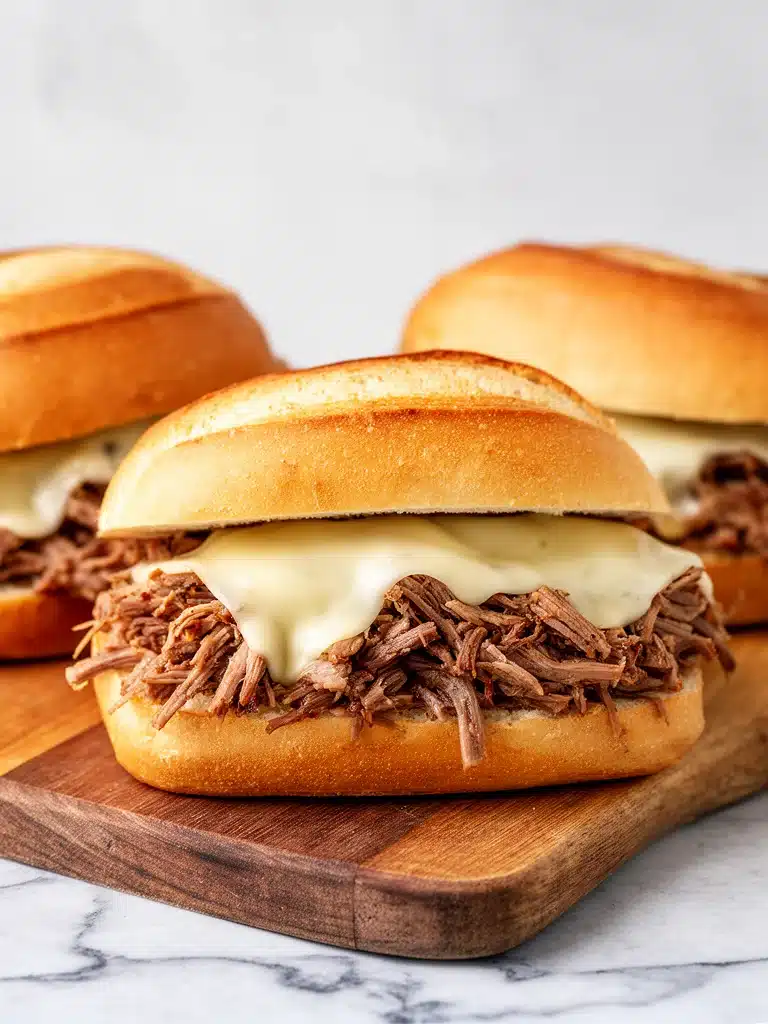 Crockpot French Dip Sandwiches