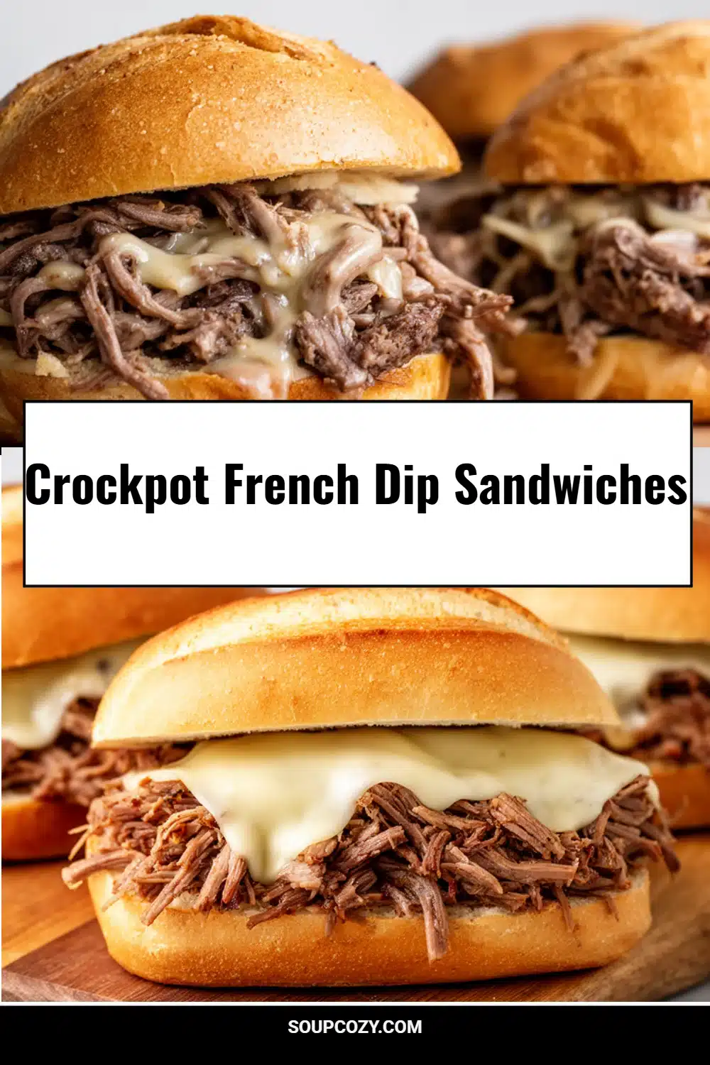 Crockpot French Dip Sandwiches