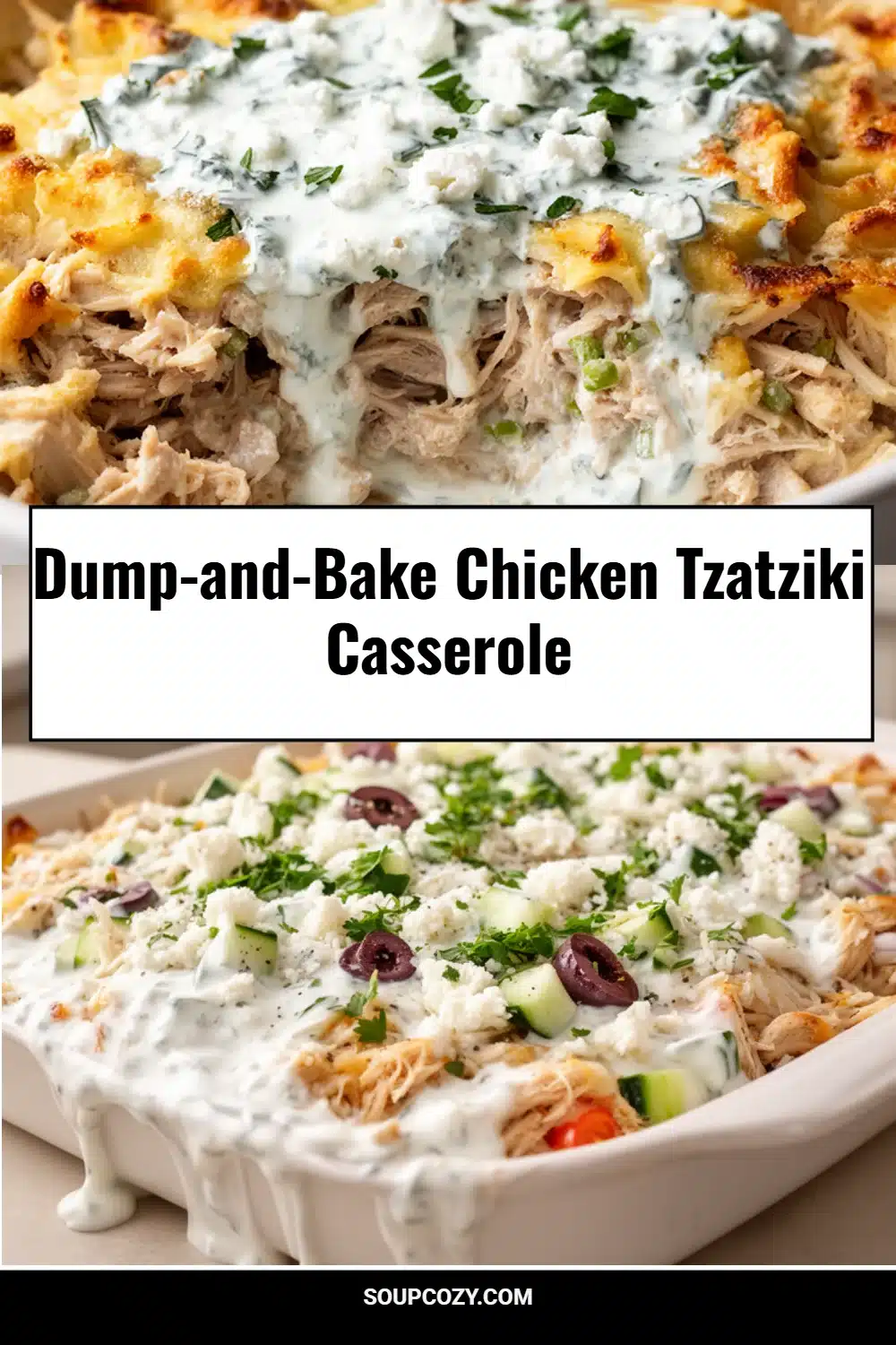 Dump-and-Bake Chicken Tzatziki Casserole