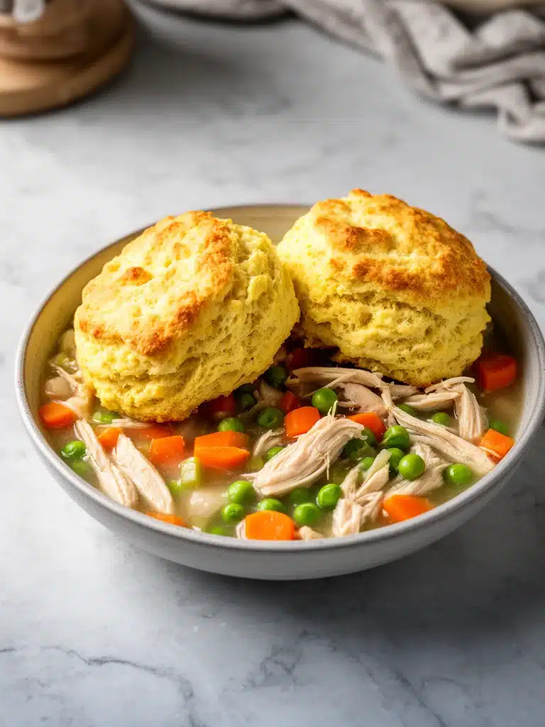 Easy and Delicious Chicken Pot Pie with Biscuits Recipe